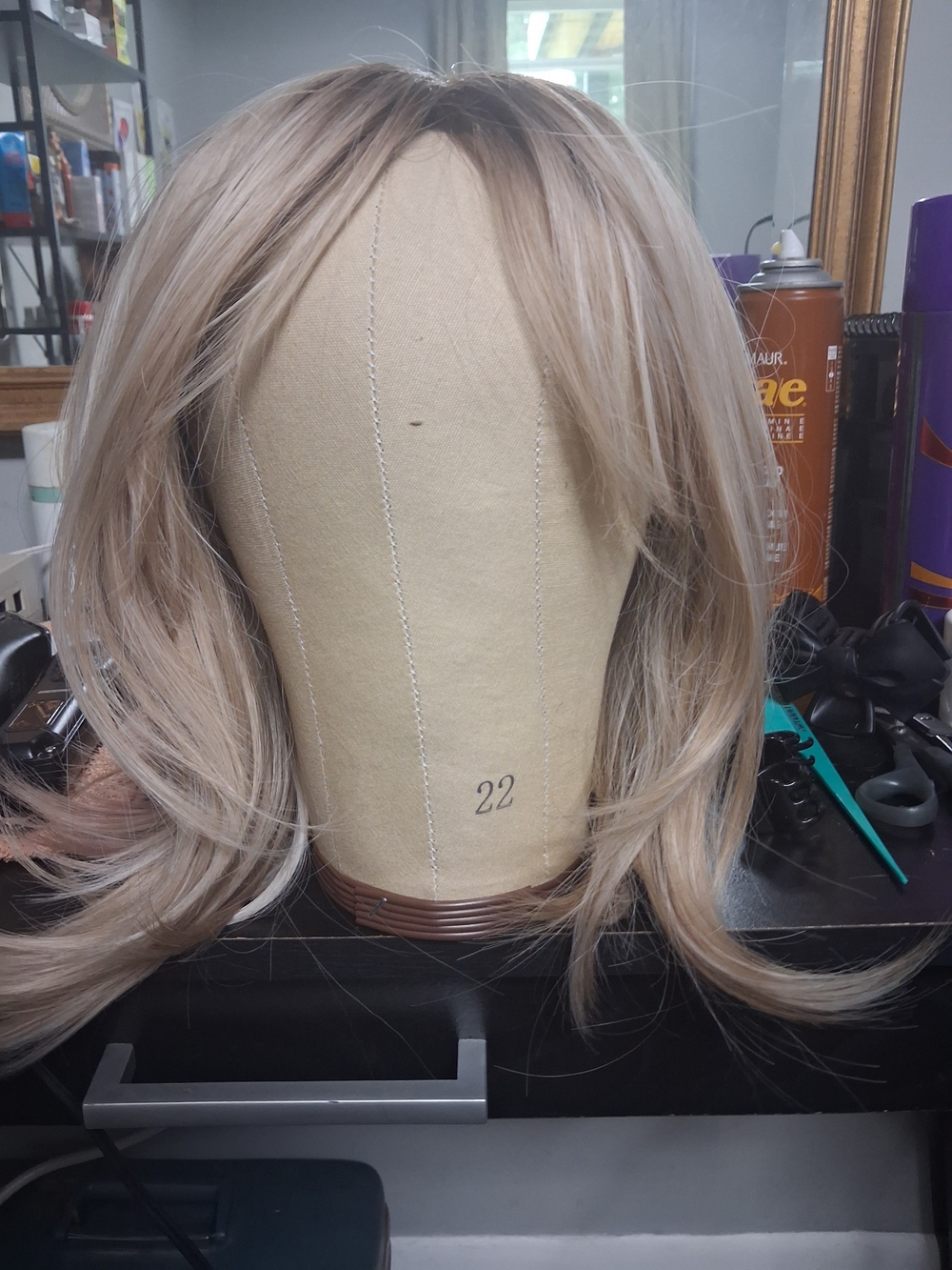 Blonde Medium Length Wig